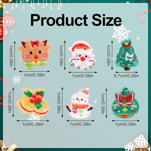 6 Pairs Christmas Plastic Earrings, Cute Xmas Theme Elk Snowman Tree Bell Stud Earrings Holiday Jewelry for Sensitive Ears Women in Saudi Arabia