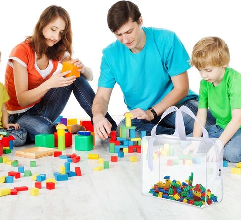 Kacctyen 24 Pcs Large Storage Bags, Reusable PVC Clear Makeup Bag Bulk Waterproof PVC Clear Plastic Toiletry Bag Organizing Cosmetic Clothes Tote Pouch for Travel Women Men(White) in Saudi Arabia