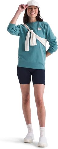 THE NORTH FACE Women's Heritage Patch Crew, TNF Light Grey Heather/Heritage Patch, XX-Large in Saudi Arabia
