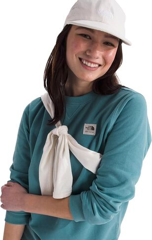 THE NORTH FACE Women's Heritage Patch Crew, TNF Light Grey Heather/Heritage Patch, XX-Large in Saudi Arabia