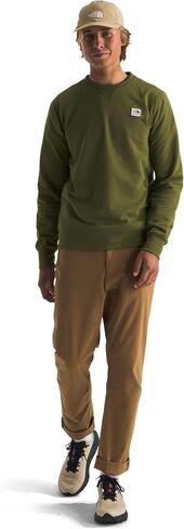 THE NORTH FACE Women's Heritage Patch Crew, TNF Light Grey Heather/Heritage Patch, XX-Large in Saudi Arabia