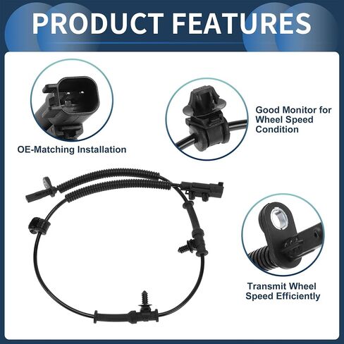 ABS Wheel Speed Sensor Rear Left Right ABS Sensor Anti-lock Braking System Sensor No.5154230AA for Jeep Grand Cherokee 2011-2022 in Saudi Arabia