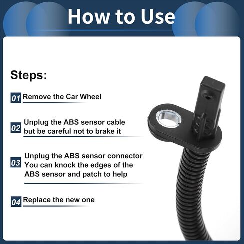 ABS Wheel Speed Sensor Rear Left Right ABS Sensor Anti-lock Braking System Sensor No.5154230AA for Jeep Grand Cherokee 2011-2022 in Saudi Arabia