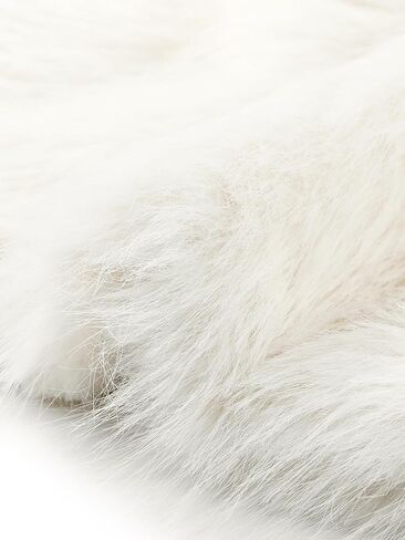 Seta T Women's Faux Fur Coat Long Sleeve Fleece Jacket Shaggy Warm Winter Coat with Pockets in Kuwait