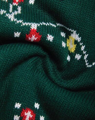 The Simpsons Men's Ugly Christmas Sweater - Homer Simpson Crewneck Pullover Sweatshirt - Cute Holiday Sweaters for Men (S-XL) in Kuwait