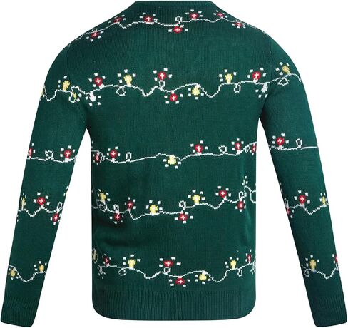 The Simpsons Men's Ugly Christmas Sweater - Homer Simpson Crewneck Pullover Sweatshirt - Cute Holiday Sweaters for Men (S-XL) in Kuwait