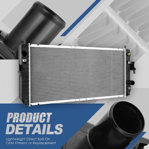 Auto Dynasty Radiator Compatible with 2009-2011 Buick Lucerne 3.9L, DPI 13267 Factory Style 1-Row Cooling Radiator, Aluminum Core in Saudi Arabia