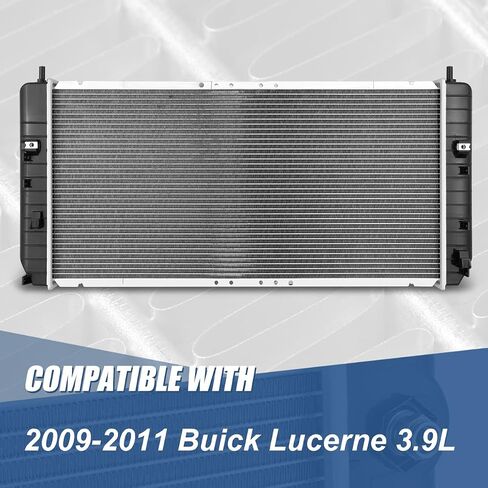 Auto Dynasty Radiator Compatible with 2009-2011 Buick Lucerne 3.9L, DPI 13267 Factory Style 1-Row Cooling Radiator, Aluminum Core in Saudi Arabia