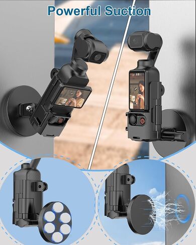 Charging Adapter Base for DJI Osmo Pocket 3, TzezFoz Dock Desktop Charging Base Aluminum Alloy Bracket for DJI Osmo Pocket 3 Accessories, 1/4 Screw Hole for Tripod, Aluminum Alloy Bracket in Kuwait