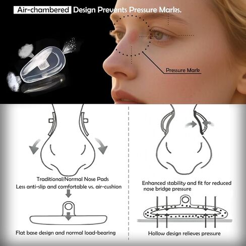 طقم إصلاح وسادات الأنف للنظارات، TEKPREM 24 زوجًا من وسادات الأنف لنظارات العين مع 6 أنواع مختلفة من البراغي في وسادات الأنف المصنوعة من السيليكون، ومسامير، ومفكات وقماش للنظارات الشمسية ونظارات الأطفال in Kuwait