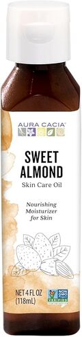 Aura Cacia Sweet Almond Skin Care Oil, 16-Ounce, Natural Source of Skin-Nourishing Fatty Acids & Lipids, No Paraben in Kuwait