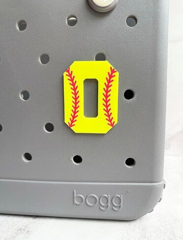 1 Pc Sports Charm for Bogg Bag Accessories, Softball Bag Charm Compatible with Bogg Bag Original All Models Inserts for Handbag Beach Tote Decoration, Softball Bogg in Saudi Arabia