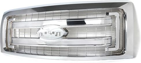 الكروم المصد الأمامي الشواية العلوية المتوافقة مع 2009-2014 Ford F-150 XLT المصد الأمامي مصبغة مجموعة الحرس استبدال ل DL3Z-8200-DA in Kuwait