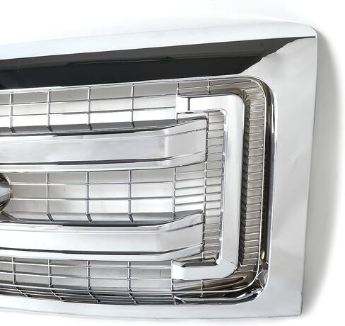 الكروم المصد الأمامي الشواية العلوية المتوافقة مع 2009-2014 Ford F-150 XLT المصد الأمامي مصبغة مجموعة الحرس استبدال ل DL3Z-8200-DA in Kuwait