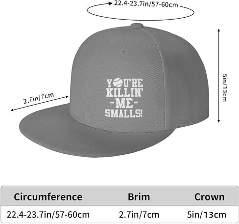 GERRIT You're Killin' Me Smalls? Hat Flat Bill Baseball Hats Black Fashion Hip Hop Cap for Men Women in Saudi Arabia