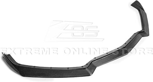 Replacement For 2020-Present Chevrolet Corvette C8 Stingray & Z51 Models | GM 5VM Style 2 Pieces Front Bumper Lower Lip Splitter (ABS Plastic - Primer Black) in Saudi Arabia