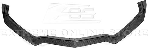 Replacement For 2020-Present Chevrolet Corvette C8 Stingray & Z51 Models | GM 5VM Style 2 Pieces Front Bumper Lower Lip Splitter (ABS Plastic - Primer Black) in Saudi Arabia