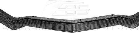 Replacement For 2020-Present Chevrolet Corvette C8 Stingray & Z51 Models | GM 5VM Style 2 Pieces Front Bumper Lower Lip Splitter (ABS Plastic - Primer Black) in Saudi Arabia