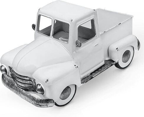 Farmhouse Vintage Red Truck Decor, Metal Handcrafted Christmas Trucks Outdoor/Indoor Holiday Decoration,Decorative Trucks Planter for Your Living Room, Kitchen Dining Garden Table in Saudi Arabia
