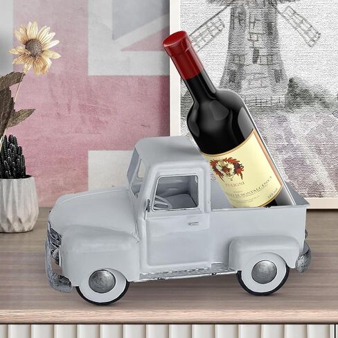 Farmhouse Vintage Red Truck Decor, Metal Handcrafted Christmas Trucks Outdoor/Indoor Holiday Decoration,Decorative Trucks Planter for Your Living Room, Kitchen Dining Garden Table in Saudi Arabia