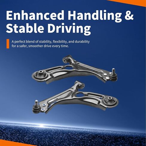 Front Suspension Kit Control Arm Compatible with 2012-2020 Chevy Sonic 1.4L & 1.8L | Replace# K622426, K622428 in Saudi Arabia
