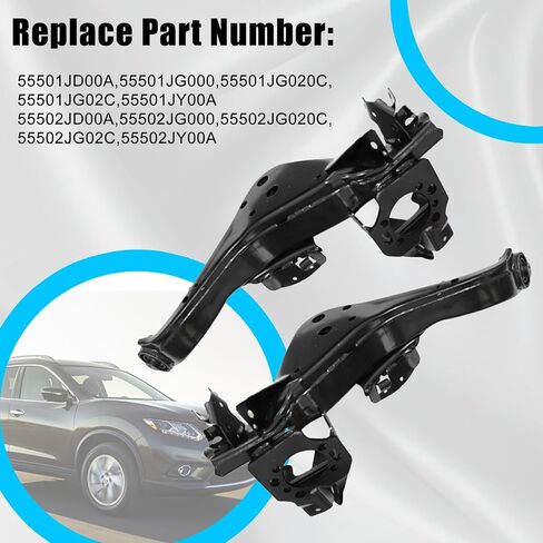 GXARTS ذراع التحكم الخلفي لليسار واليمين 55501JD00A 55502JD00A متوافق مع Nissan Rogue 2008 2009 2010 2011 2012 2013 2014 2015 in Saudi Arabia