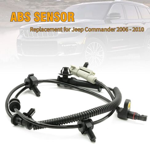 ABS Wheel Speed Sensor, Front Left/Right Side, Replacement for Jeep Commander 2006-2010 Grand Cherokee 2005-2010, Replaces 5S7092 56044144AA 56044144AB 56044144AC 56044144AD in Saudi Arabia