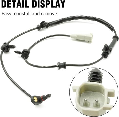 ABS Wheel Speed Sensor, Front Left/Right Side, Replacement for Jeep Commander 2006-2010 Grand Cherokee 2005-2010, Replaces 5S7092 56044144AA 56044144AB 56044144AC 56044144AD in Saudi Arabia