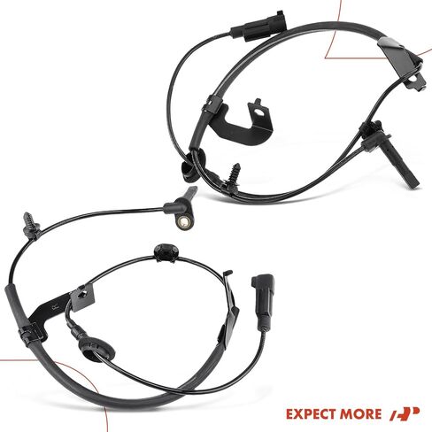 مستشعر سرعة العجلات A-Premium ABS متوافق مع موديلات دودج وجيب - كاليبر 2007-2012، كومباس 2007-2016، باتريوت 2007-2017 - السائق الأمامي والراكب، (مجموعة من قطعتين)، استبدال # 5105573AA، 5105573AB in Saudi Arabia