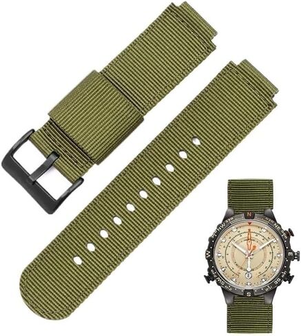 أشرطة ساعة من النايلون لحزام الساعة بوصلة TIMEX Tide T2N721 T2N720 in Kuwait