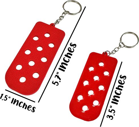 Lashicorn Keychain Gibbitz Holder Shoe Charm | 5 pack 3.5x1.5" Jibbutz Compatible Red, Green, Black, Pink, Blue Lanyard Hat Insert in Saudi Arabia