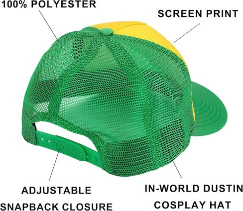 Bioworld Stranger Things Camp Know Where Yellow Trucker Hat in Saudi Arabia