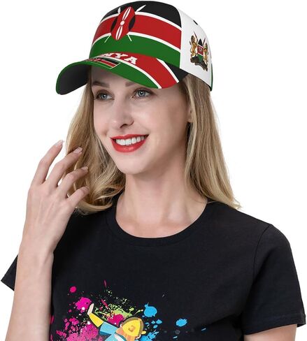 National Flags Baseball Caps Fashion Unisex Trucker Hat Adjustable Sun Protection Visor Cap Patriotic Caps for Men Women in Kuwait