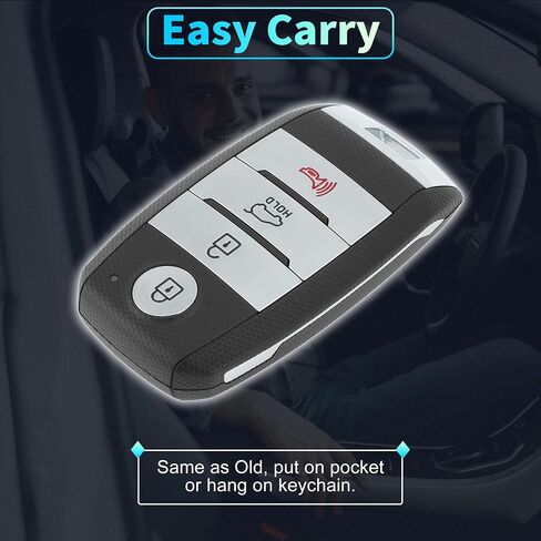 X AUTOHAUX TQ8-FOB-4F06 433 MHz Replacement Keyless Entry Remote Smart Key Fob for Kia Sorento 2015 2016 2017 2018 NO.95440-C6000/95440C6000 4 Buttons in Saudi Arabia