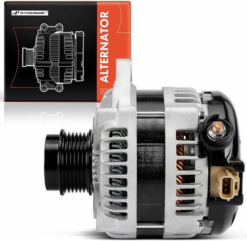 A-Premium Alternator Compatible with Ford F-150 F150 2015 2016 2.7L, 12V 225A 6-Groove Decoupler Pulley Clockwise, Replace# 1042110060, FL3Z10346F in Saudi Arabia
