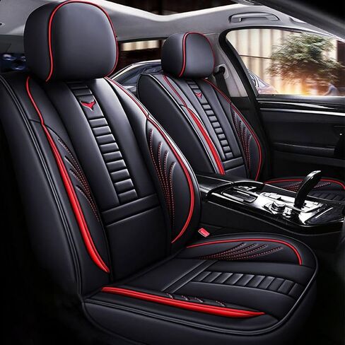 for BMW X5 2005-2025 Car Seat Covers, Full Coverage Customized Seat Covers Premium Leather Waterproof Stain-Resistant Easy to Install (Full Set, Black&Blue) in Saudi Arabia
