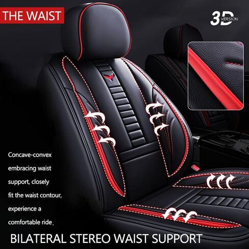 for BMW X5 2005-2025 Car Seat Covers, Full Coverage Customized Seat Covers Premium Leather Waterproof Stain-Resistant Easy to Install (Full Set, Black&Blue) in Saudi Arabia