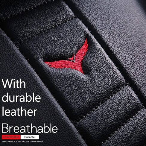for BMW X5 2005-2025 Car Seat Covers, Full Coverage Customized Seat Covers Premium Leather Waterproof Stain-Resistant Easy to Install (Full Set, Black&Blue) in Saudi Arabia