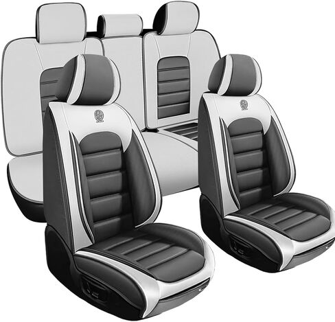 أغطية مقاعد جلدية لسيارة Toyota Corolla 2006-2025 2026، أغطية مقاعد السيارة مجموعة كاملة، واقيات مقاعد مقاومة للماء، أغطية مقاعد السيارات، مقاعد داخلية ناعمة للسيارات (أسود وأخضر) in Kuwait
