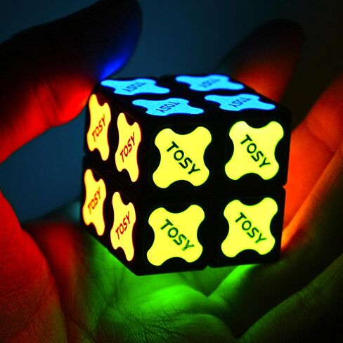 Tosy Magnet Fidget Spinner Mini - 3 في 1 لعبة: تململ Transformable مع 72 مغناطيسًا ، مكعب Infinity ، 2x2 ألغاز المكعب للمبتدئين ، تخفيف الإجهاد للبالغين ، هدية عيد الفصح البخارية in Kuwait