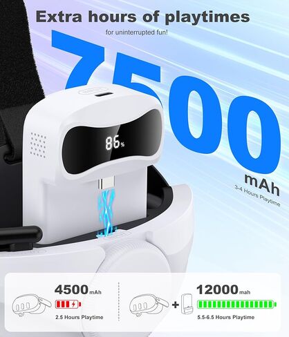 حزام رأس الراحة في Kawaye متوافق مع Meta Quest 2/Quest 3S/Quest 3 حزام رأس ، ملحقات حزام VR قابلة للتعديل مع دعم سادة ناعمة وتقليل الضغط لحزام رأس Oculus in Kuwait