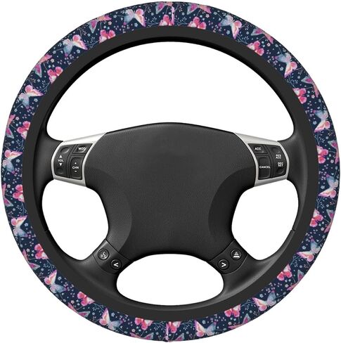 Sage Green Floral Steering Wheel Cover for Women Girls Men, Universal 15 Inch Anti Slip Cute Steering Wheel Protector Car Accessories Interior for Auto Truck SUV in Saudi Arabia