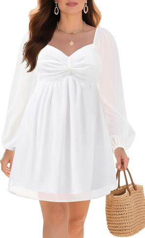Pinup Fashion Women Graduation Dress Plus Size - فساتين قصيرة من الشيفون على شكل حرف A لحفلات العودة للوطن in Kuwait