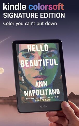 تقديم Amazon Kindle Colorsoft Signature Edition (32 غيغابايت) - مع عرض الألوان ، والضوء الأمامي المعدلة تلقائيًا ، وشحن لاسلكي ، وعمر بطارية طويل - أسود معدني in Kuwait