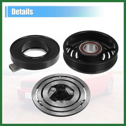 Motoforti 1 Set AC قابض الضاغط لاستبدال فورد موستانج 6Cyl 3.8L 1994-2004 طويل الأمد in Saudi Arabia