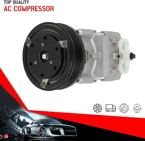 cciyu AC Compressor with Clutch for Mazda Tribute 3.0L 2001-2006,for Ford Escape 3.0L 2001-2007 Air Conditioning Compressor 6 Grooves 4L8Z19V703CA in Saudi Arabia