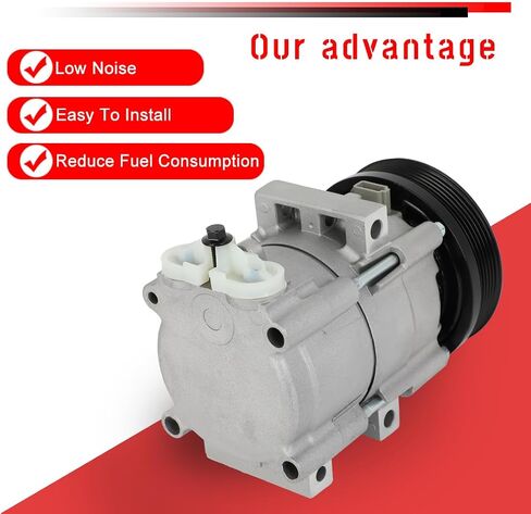 cciyu AC Compressor with Clutch for Mazda Tribute 3.0L 2001-2006,for Ford Escape 3.0L 2001-2007 Air Conditioning Compressor 6 Grooves 4L8Z19V703CA in Saudi Arabia