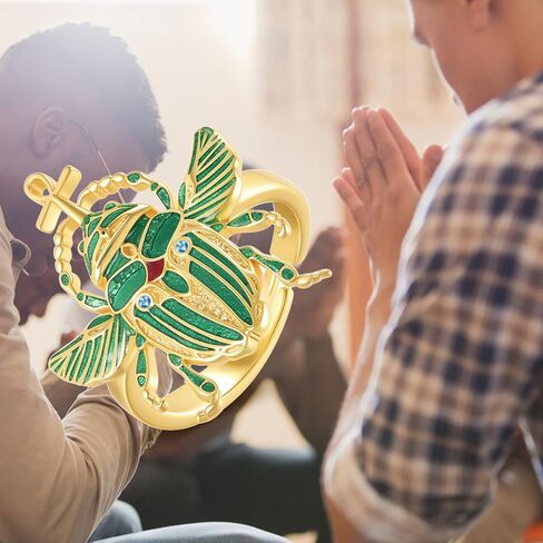 مجوهرات سكاراب S925 من الفضة الإسترليني سكاراب بيتل هدايا مجوهرات مصرية للنساء والرجال in Kuwait