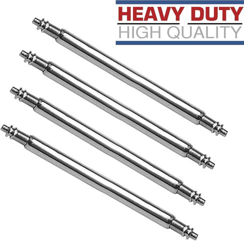 Spring Bars Heavy Duty Watch Band Pins for Traditional and Smart Watches | 1.8mm Thick | Rust Resistance | 4 Replacement Strap Pins in Saudi Arabia
