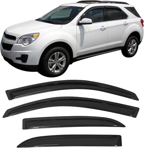 Window Visor Compatible with 2005-2009 Chevy Equinox & 2006-2009 Pontiac Torrent, Tinted Acrylic Resistant Shield Cover Wind Sun Guard by IKON MOTORSPORTS,2006 2007 2008 in Saudi Arabia